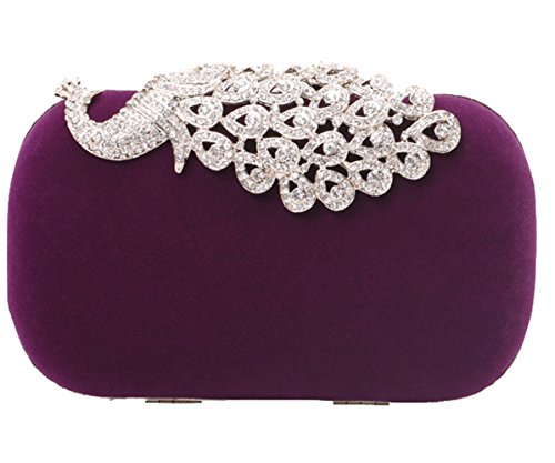 Mooncolour Luxury Suede Shell Wallet Evening Bag