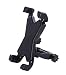 Produktbild Ronsen Bike Phone Mount - Schwarz Universal Fahrrad und Motorrad Lenker Handy Halter Halter Cradle für Iphone 7 6S 6 Plus 5s 5c, Galaxy S7 S6 S5 S4 S3, Note 3 4 5, Nexus, LG, Nokia, HTC oder andere Smartphone & GPS