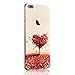 Produktbild iPhone 7 Plus Hülle,iPhone 7 Plus Case,Sunroyal TPU Case Schutzhülle Silikon Case Durchsichtig Elegant Schön Cool Rot Liebe Herz Baum Meer Malerei Muster Glänzend Transparent TPU Silicone Schutz Handy Hülle Case Tasche Etui Bumper Schutzhülle Ultradünnen Kratzfeste TPU Bumper Rückseite Handy Tasche für iPhone 7 Plus (5.5 Zoll)-Red Love Heart Tree