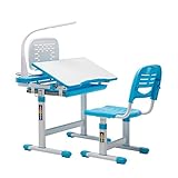ERGONOMISCHES DESIGN - Neigbarer Desktop (0-40 °) fördert gute Körperhaltung für Kinder und schützt ihre Sehkraft. Helle Farben sind für Kinder geeignet und stehen zur Auswahl