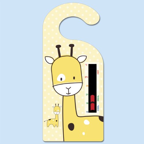 Giraffe Hanger Nursery Room Safety Temperature Thermometer With New Moving Line Technology