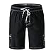 Produktbild TWISFER Badehose Herren kurz Badeshorts männer Strand Surf Shorts Schwimmhose für Laufen Surfen Schwimmen Beachshorts mit Verstellbarem Tunnelzug