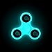 Produktbild Fidget Spinner, JAMMYLIZARD IM DUNKELN FLUORESZIERENDES Hand Spielzeug tragbarer, Anti-Stress-Anti-Angst Dreher, BLAU