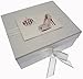 White Cotton Cards 18th Birthday Keepsake Box Glitter Ball and Shoes (Small)