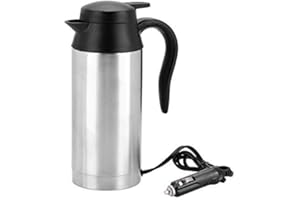 Garsent 750 ml 24 V samochodowy czajnik elektryczny, przenośny podróżny ze stali nierdzewnej zapalniczka samochodowa, czajnik elektryczny, czajnik do herbaty, kawy (24 V)