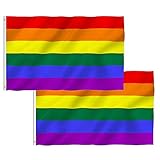 bandera lgbt vertical ❤ Uso general: Volar en brisa suave y le brinda un elegante disfrute visual. También se pueden pegar en el suelo o en carros como adornos.