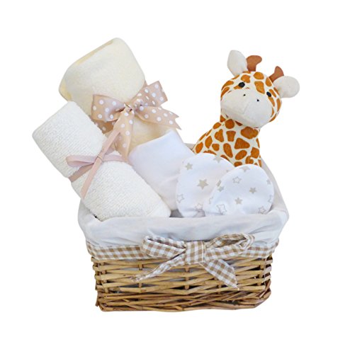 Mr Giraffe Wicker Unisex Baby Hamper / Baby Boy / Baby Girl / Hamper / Baby Shower Gift / New Arrival Gift / Unisex Gift Basket / Maternity Gift / FAST DISPATCH
