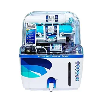 CLEAN JAL Grand Copper Water - Best Copper Water Purifiers for Home RO + ALK + UF + Top Japanese UV with High 3000 TDS Membrane 8 Stages Of Purification 12 L Tank (Active Copper)