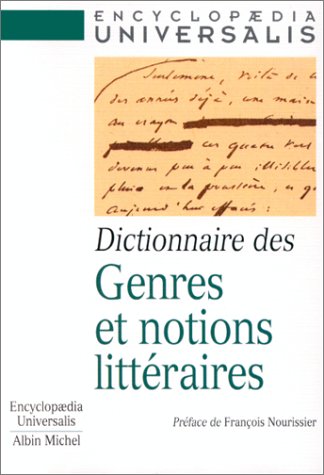 couverture de : Dictionnaire des genres et notions litt&eacute;raires