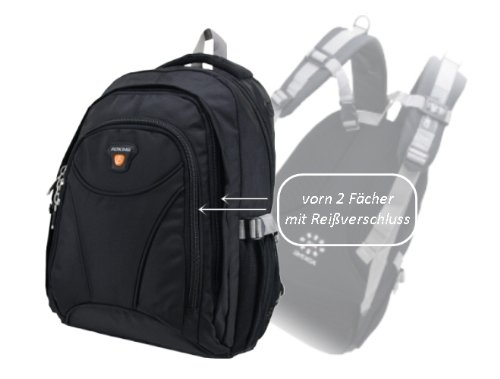 Laptop Rucksack Schulrucksack bis A4 Wanderrucksack Freizeitrucksack Outdoor schwarz - 4