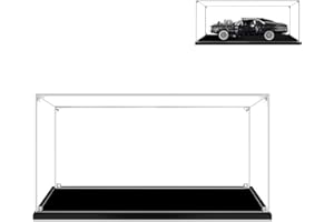 Hosdiy 3mm Acrilico Teca per (Dom's Dodge Charger 42111) Modello - Vetrina per Lego 42111 (Solo Vetrina, Senza Modello)