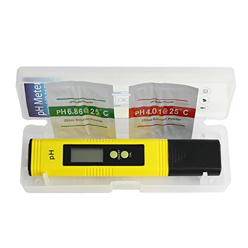 Zilong Digital pH Meter Messgerät, ph wert tester Messer Für Wasser, Aquarium, Pools, Schwimmbad, Labor, mit 0,00-14,00 pH Messbereich - 7