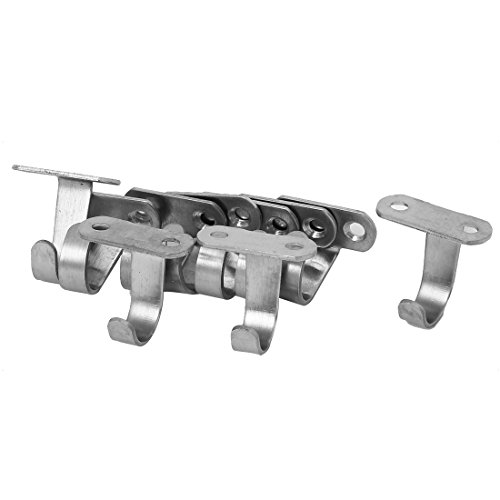 10stk Schrank Kleiderschrank Klamotten Edelstahl Haken Kleiderhaken Wandhaken