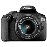 Canon EOS 2000D DSLR Camera and EF-S 18-55 mm f/3.5-5.6 IS II Lens - Black