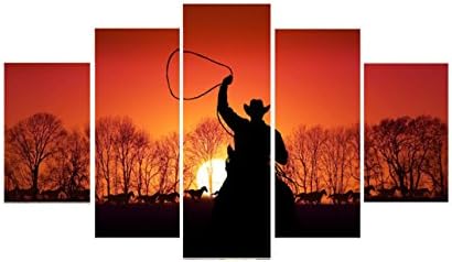 Cowboy 5 Sunset Frameless Murals