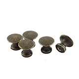 Armario Puerta 11 mm Altura Metal tiradores tono bronce 5 piezas