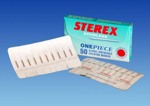 STEREX - ONE PIECE STAINLESS STEEL NEEDLES SIZE F2S - Box of 50