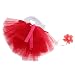Imported Newborn Baby Girl Crochet Knit Tutu Skirt Photography Prop with Headband Red RS.525.00
