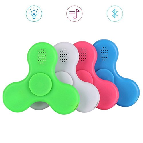 KOTiger Creative LED MINI Bluetooth Lautsprecher Fidget Hand Spinner Spielzeug Stress reduzieren Umleitung Aufmerksamkeit (blau) - 7