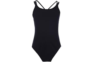 Oyolan Girl's Camisole Dance Leotard Double Straps Gym Ballet Athletic Leotards Dancewear Jumpsuits Bodysuits Dancewear