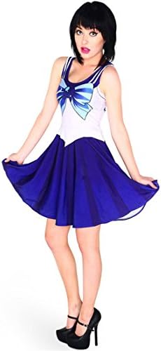 Secret Paradise Women Sailor Moon Luna Costume Party Cosplay Skater Dress