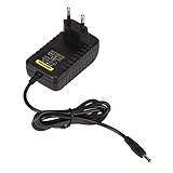 Modelo: MDL-1210 Domybest Adaptador de Fuente de alimentación AC a DC 3.5mmx1.35mm 12V 1A, Color Negro