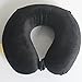 Produktbild U förmige Gedächtnisschaum Kissen mit Kopf Hals Unterstützung perfekt zum Schlafen lesen Mittag Rest Zug Home Office Flugzeug Auto Reisen Zubehör (schwarz) ,12" x 11" x 4"