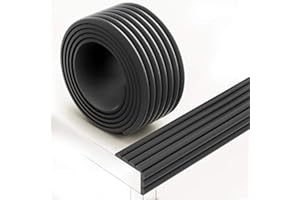 ‎INNOBETA InnoBeta 2 Meter multifunktionaler Kantenschutz und Eckenschutz, aus Schaumstoff für Kindersicherung, für Tisch- und Möbel-Ecken, Weichem Stoßschutz für Baby und Kinder (Schwarz)