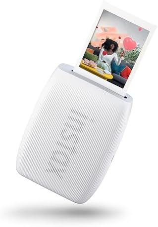 Fujifilm Instax mini Link 3 Clay White - Mini Stampante per Smartphone, Stampa ad Alta Velocità, Effetti AR 3D Integrati, Modalità Click to Collage, Dimensioni Immagine 62 x 46 mm