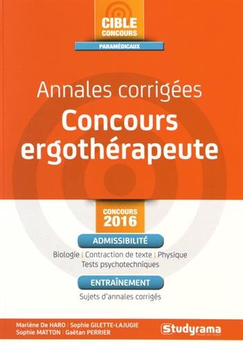Preisvergleich Produktbild Annales corrigées Concours ergothérapeute