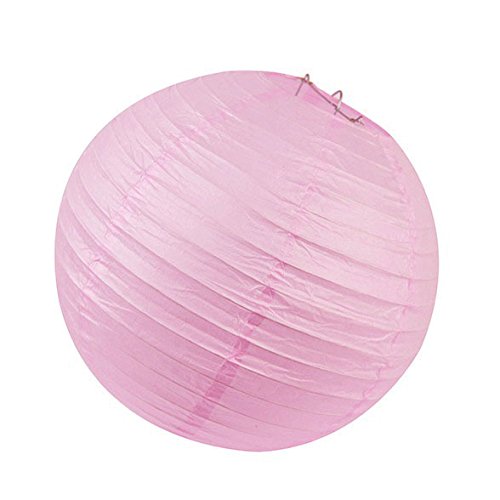 SUNBEAUTY 3er/5er/10er Set Tissue Papier Lampion Feier Party Zeremonie Dekor (30cm (3 Stück), Rosa)