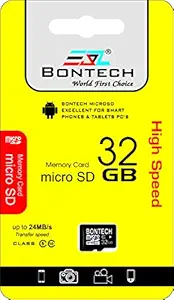 JPZ BONTECH WORLD'S FIRST CHOICE High Speed Memory Flash SD Card Class 10x 32GB Flash Micro SD Card(Black)