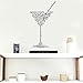 Produktbild New Cocktail Eis Gin Rum Getränke Abnehmbare Art Vinyl Wandbild Home Room Decor Wandaufkleber für Wohnzimmer Wandaufkleber