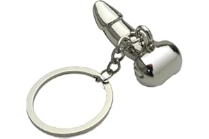 WAITLOVER Male Genitalia Key Chain For Lovers Metal Sexy Dick Penis Keyring Individual Gifts Cock Keychains Ho Woman Man Car Key R3P5