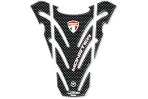 ‎LABELBIKE labelbike - 3D Aufkleber aus Harz Gel Carbon Tankpad Schutz für kompatibel mit Ducati Monster 696-Motorradn