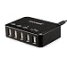 Produktbild Überspannungsschutz Steckdosenleiste Ladeausgänge Mehrfachsteckdose für Handy Smartphones Tablets Laptop Haus Büro (USB Hub)
