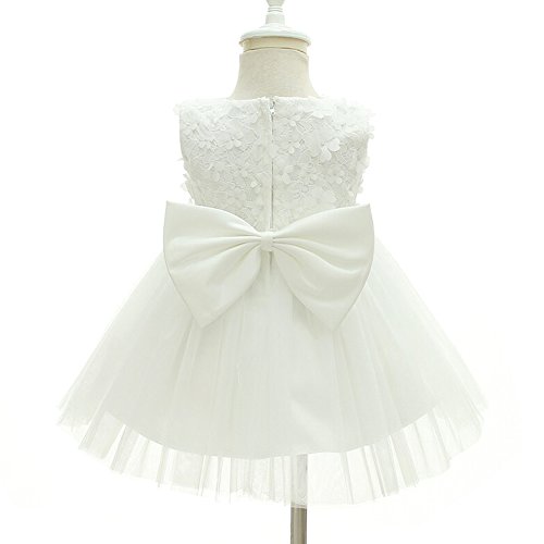 AHAHA Baby Mädchen Prinzessin Kleid Blumenmädchenkleid Taufkleid Festlich Kleid Hochzeit Partykleid Festzug Babybekleidung - 3