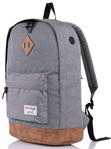 Mochila Escolares HotStyle 936 Plus de 26 Liters - con Espacio para portátiles de hasta 15,6 Pulgadas - Gris