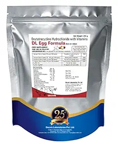 DECVIN DL Egg Formula - Poultry, Honey Bees and Bird Vitamin Supplements Water Soluble Supplements for Pigeons, Exotic Birds (250 g)