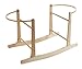 Clair de Lune Wooden Rocking Moses Basket Stand (Natural)