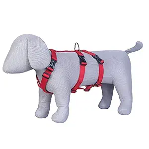 Pets Like Dog Double H Harness with Collar Clips Red(Large)