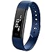 Produktbild AOTUOTECH Schrittzähler, Bluetooth, mit Schlaf-Monitor, Fitness-Tracker, Herzfrequenzmessung, blau, 240 x 16 x 10mm