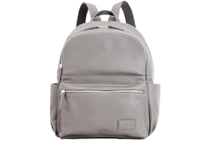 Allis Baby LUX Changing Bag Backpack - Large Leather Rucksack Nappy Changing Bag - Durable Design with Multiple Storage Pockets - Removable Universal Buggy Clips - Water Resistant Material