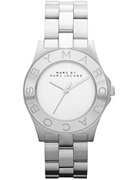 Marc by Marc MBM3125 - Reloj analógico de cuarzo para mujer con correa de acero inoxidable, color plateado