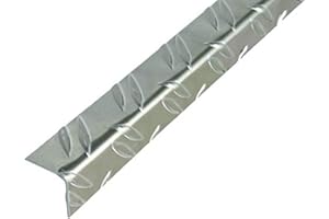 GAH-Alberts 468842 Angle Profile | Ridged Embossing | Aluminium Blank | 1000 x 23.5 x 23.5 mm