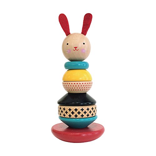 Petit Collage WST-RABBIT Rabbit Wood Stacking Toy