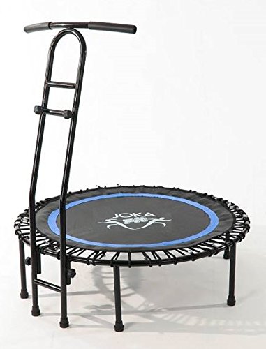 Fitnesstrampolin mit Haltegriff "Cacau" JOKA FIT Trampolin jumping fitness mit großem Spassfaktor, Minitrampolin mit Gummiseilfederung JOKA FIT