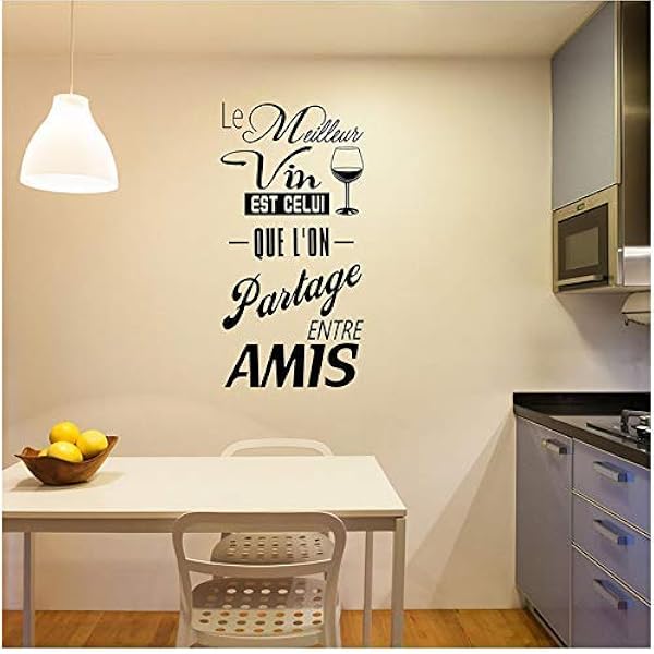 Children S Bedroom Girl Decor Decals Stickers Vinyl Art Cest Lheure Du Vin Citation De Cuisine Sticker Muraux Ws Home Garden