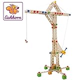 Buchenholz FSC 100% Eichhorn 100039046 - Windrad 300-teilig Holz-Konstruktions-Set, 8 verschiedene Modelvarianten baubar, FSC 100%