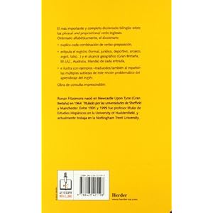 Diccionario de modismos verbales en inglés y español. Phrasal and prepositional verbs